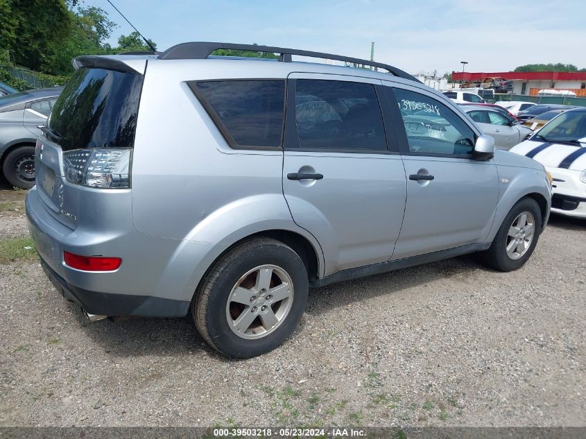 2007 Mitsubishi Outlander Es/Ls VIN: JA4MS31X87Z010347 Lot: 39503218