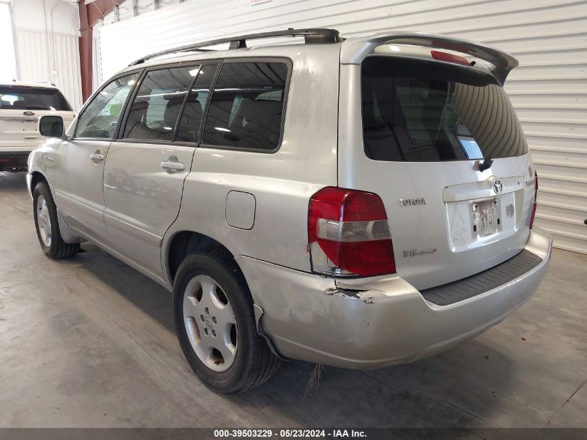 2004 Toyota Highlander Limited V6 VIN: JTEEP21A240058195 Lot: 39503229