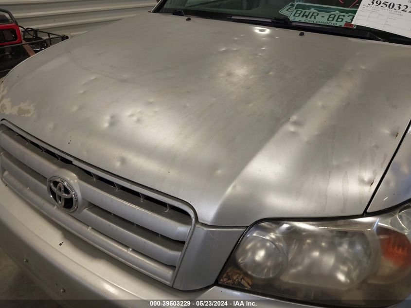 2004 Toyota Highlander Limited V6 VIN: JTEEP21A240058195 Lot: 39503229