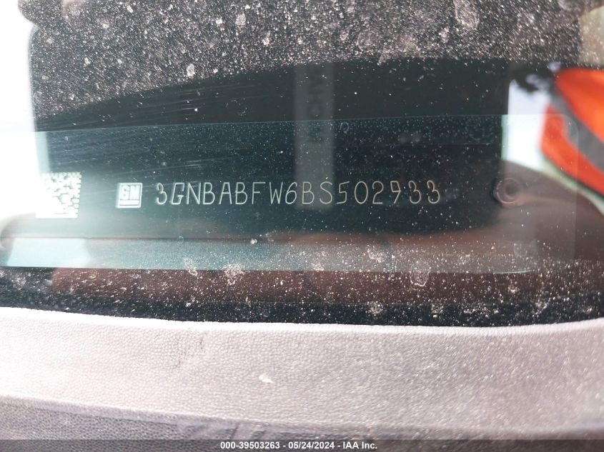 2011 Chevrolet Hhr Lt VIN: 3GNBABFW6BS502933 Lot: 39503263