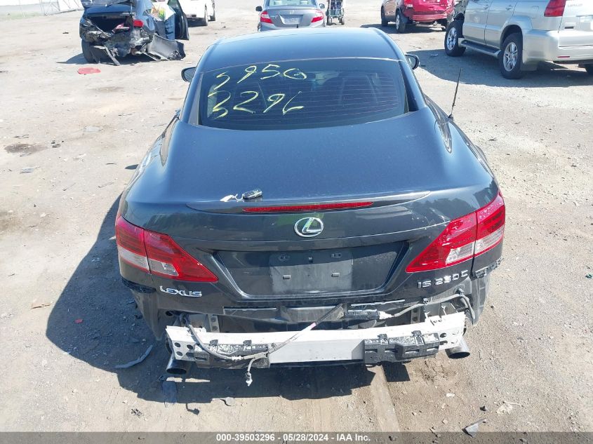 2010 Lexus Is 250C VIN: JTHFF2C28A2507282 Lot: 39503296