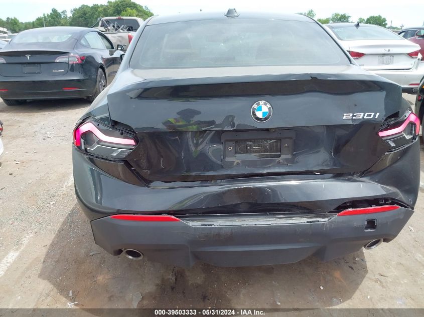 2023 BMW 230 I VIN: 3MW23CM03P8D67418 Lot: 39503333