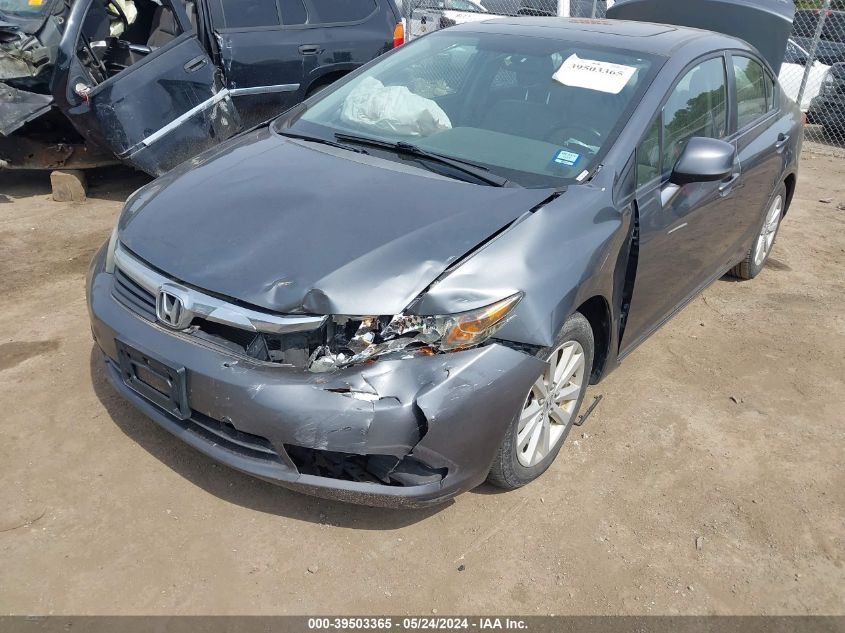 2012 Honda Civic Ex-L VIN: 19XFB2F90CE056523 Lot: 39503365