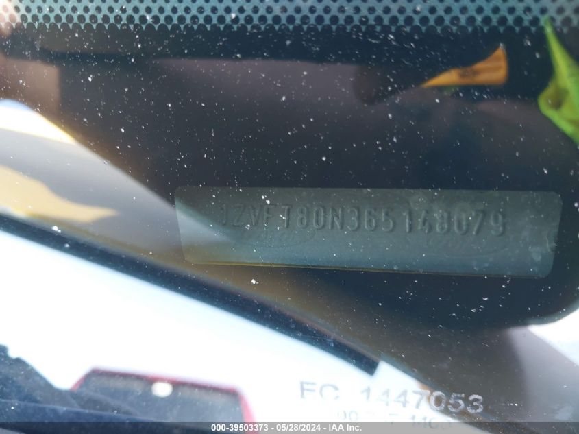 2006 Ford Mustang VIN: 1ZVFT80N365148079 Lot: 39503373