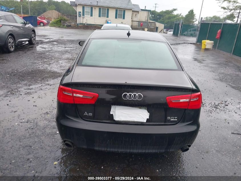 2012 Audi A6 3.0 Premium VIN: WAUGGAFC6CN146358 Lot: 39503377