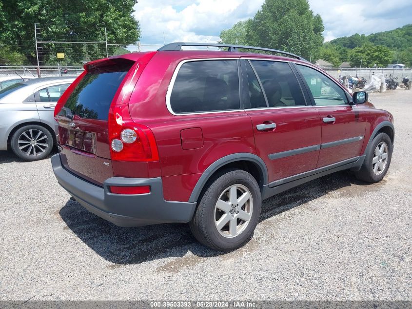 2006 Volvo Xc90 2.5T VIN: YV4CZ592761262117 Lot: 39503393