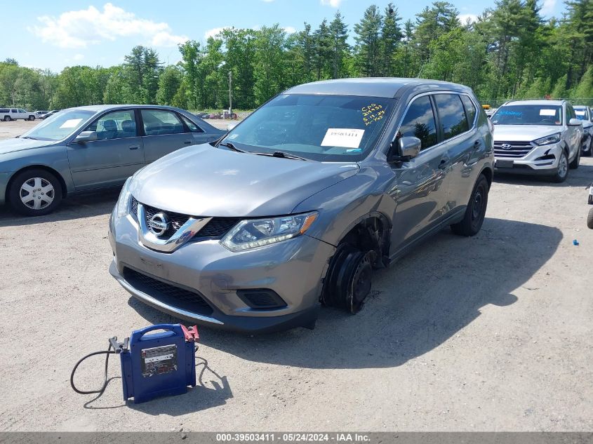 2016 Nissan Rogue S/Sl/Sv VIN: KNMAT2MVXGP696722 Lot: 39503411