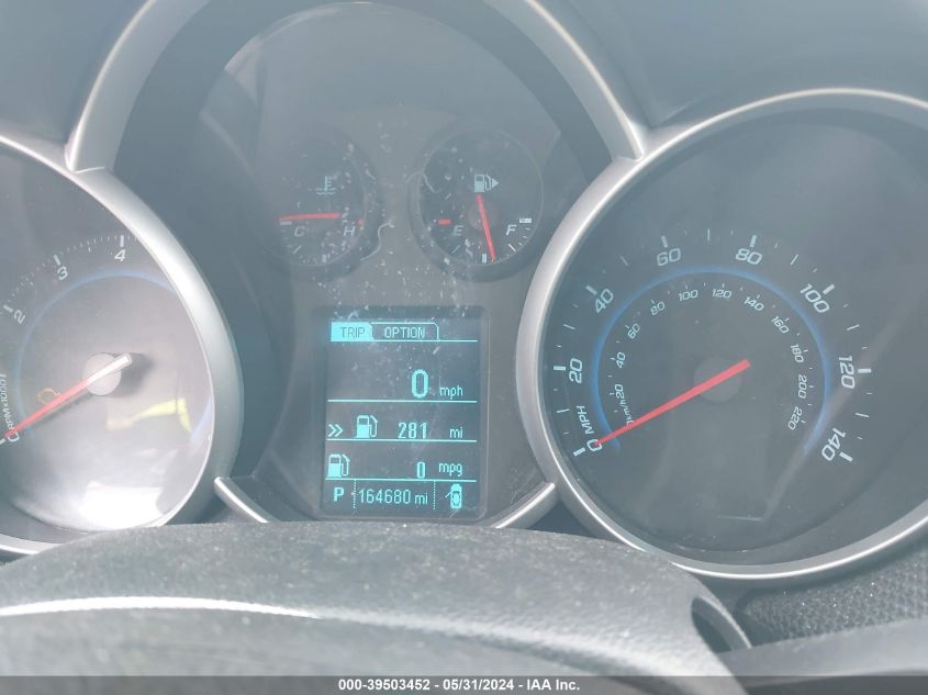 2013 Chevrolet Cruze 1Lt Auto VIN: 1G1PC5SB0D7140413 Lot: 39503452