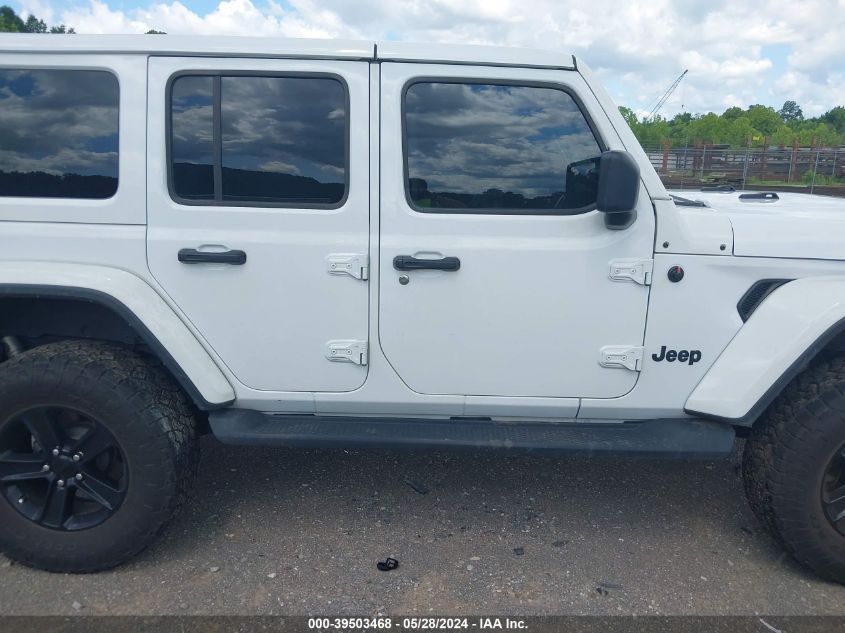 2021 Jeep Wrangler Unlimited Sahara Altitude 4X4 VIN: 1C4HJXEN8MW714362 Lot: 39503468