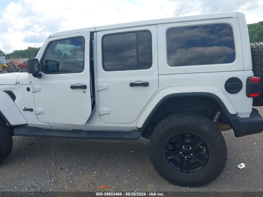 2021 Jeep Wrangler Unlimited Sahara Altitude 4X4 VIN: 1C4HJXEN8MW714362 Lot: 39503468