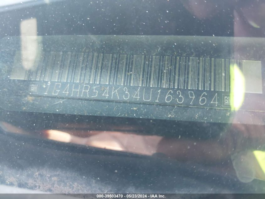 2004 Buick Lesabre Limited VIN: 1G4HR54K34U163964 Lot: 39503470