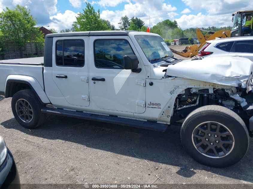 2021 Jeep Gladiator Overland 4X4 VIN: 1C6HJTFG9ML618824 Lot: 39503488