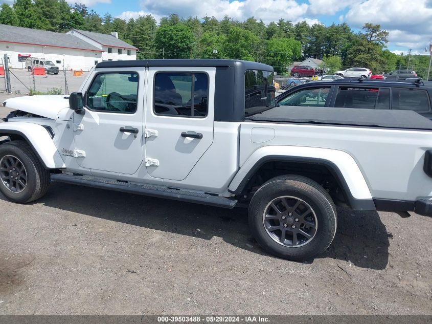 2021 Jeep Gladiator Overland 4X4 VIN: 1C6HJTFG9ML618824 Lot: 39503488