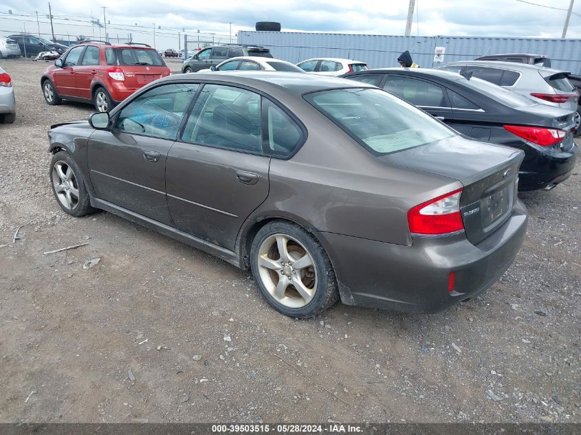 2009 Subaru Legacy 2.5I VIN: 4S3BL616297218080 Lot: 39503515