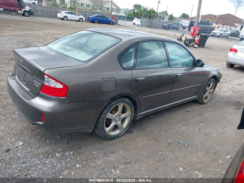 2009 Subaru Legacy 2.5I VIN: 4S3BL616297218080 Lot: 39503515