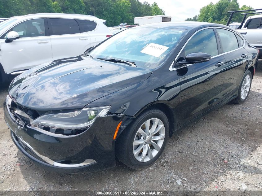 2015 Chrysler 200 C VIN: 1C3CCCCG5FN661599 Lot: 39503517