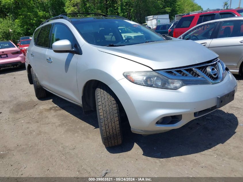 2011 Nissan Murano Sl VIN: JN8AZ1MW4BW164435 Lot: 39503521