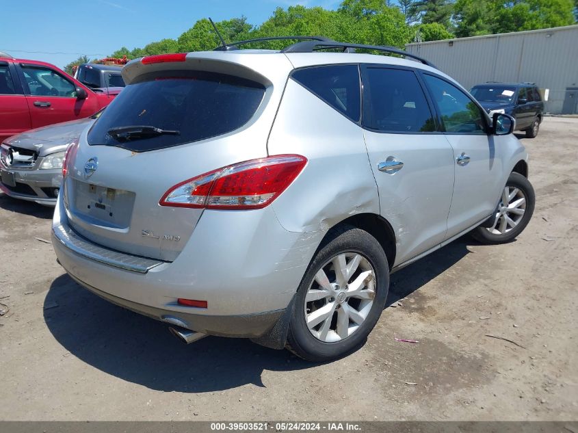 2011 Nissan Murano Sl VIN: JN8AZ1MW4BW164435 Lot: 39503521