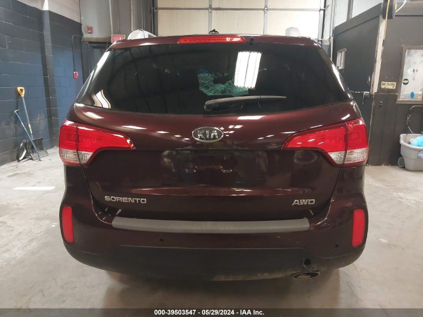 2014 Kia Sorento Lx VIN: 5XYKTCA6XEG538145 Lot: 39503547