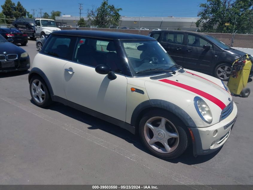 2005 Mini Cooper VIN: WMWRC33575TJ69510 Lot: 39503550