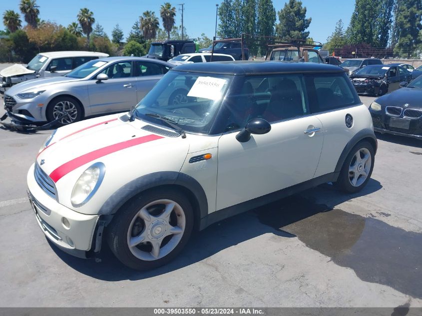 2005 Mini Cooper VIN: WMWRC33575TJ69510 Lot: 39503550