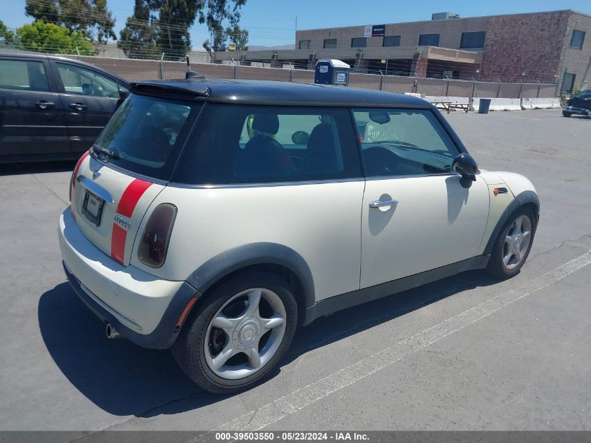 2005 Mini Cooper VIN: WMWRC33575TJ69510 Lot: 39503550