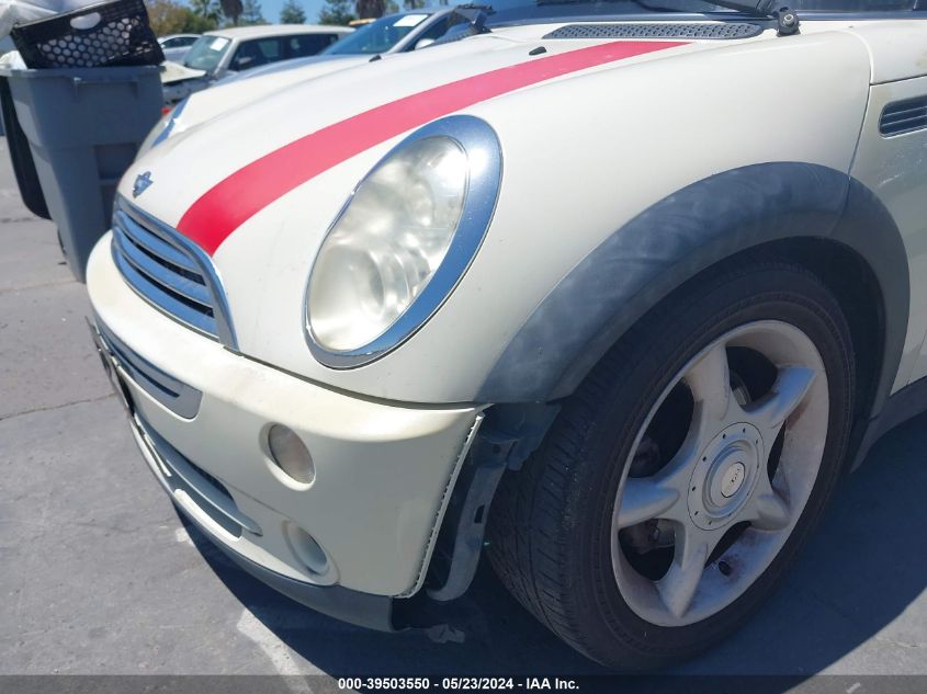 2005 Mini Cooper VIN: WMWRC33575TJ69510 Lot: 39503550