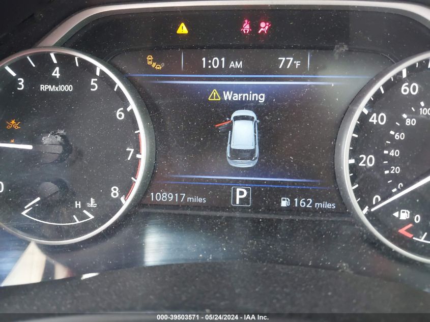 2021 Nissan Murano Sv Intelligent Awd VIN: 5N1AZ2BS0MC117386 Lot: 39503571