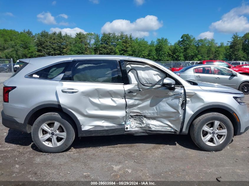 2022 Kia Sorento Lx VIN: 5XYRGDLC2NG115135 Lot: 39503584