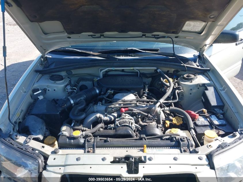 2006 Subaru Forester 2.5X VIN: JF1SG63626H701999 Lot: 39503654