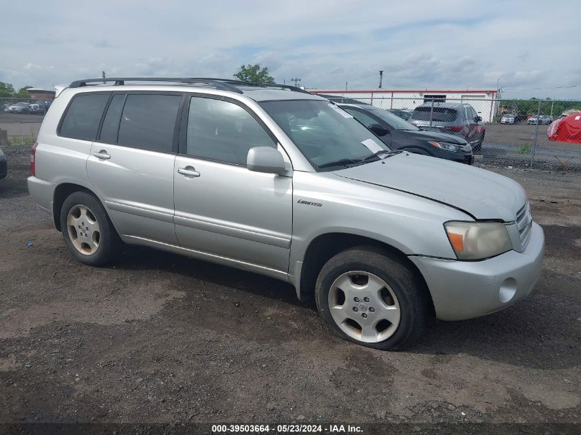 2005 Toyota Highlander Limited V6 VIN: JTEEP21A350083351 Lot: 39503664