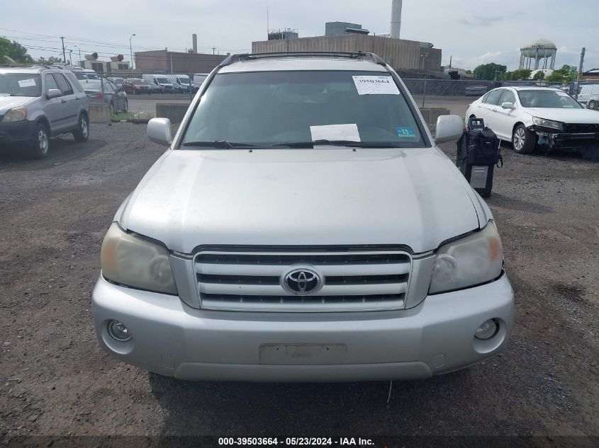 2005 Toyota Highlander Limited V6 VIN: JTEEP21A350083351 Lot: 39503664