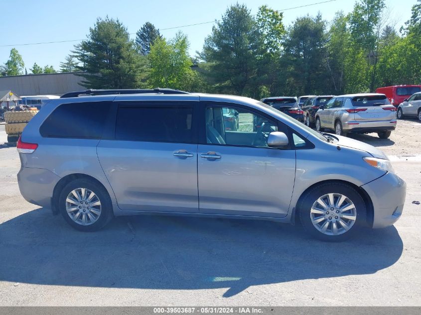 2013 Toyota Sienna Xle 7 Passenger VIN: 5TDDK3DC0DS050935 Lot: 39503687