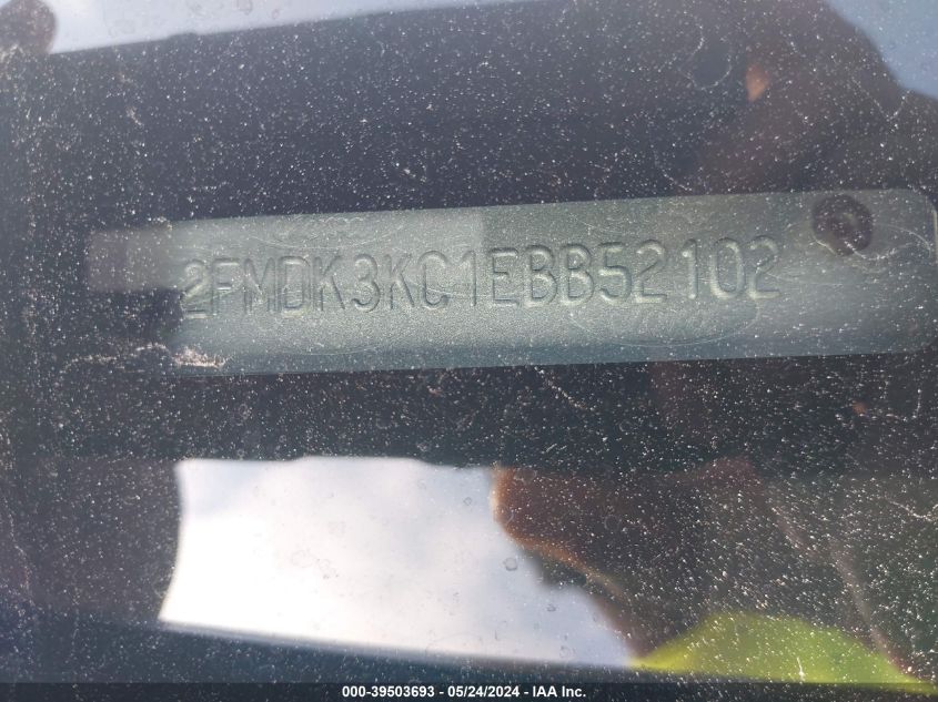 2014 Ford Edge Limited VIN: 2FMDK3KC1EBB52102 Lot: 39503693