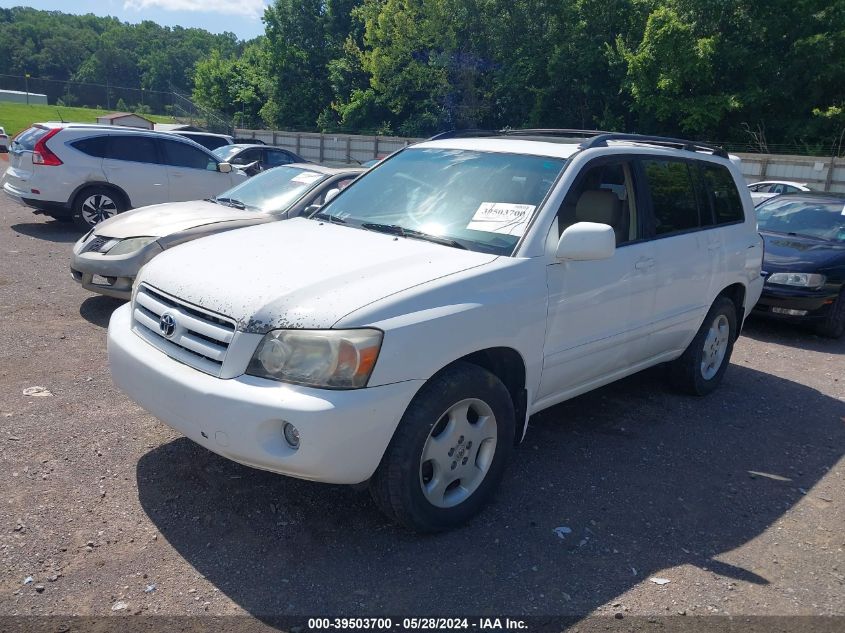 2007 Toyota Highlander Limited V6 VIN: JTEEP21A170222198 Lot: 39503700