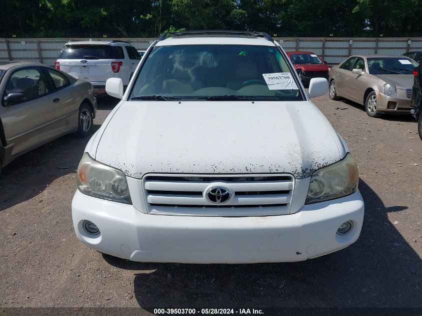 2007 Toyota Highlander Limited V6 VIN: JTEEP21A170222198 Lot: 39503700