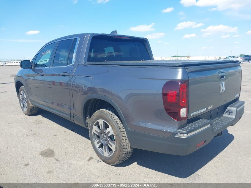 2017 Honda Ridgeline Rtl-T VIN: 5FPYK3F65HB032649 Lot: 39503719