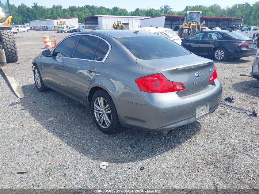 2012 Infiniti G37X VIN: JN1CV6AR3CM671161 Lot: 39503731