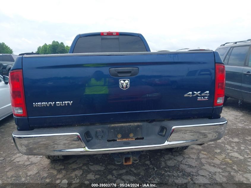 2006 Dodge Ram 2500 Slt/Sport VIN: 1D7KS28C06J138207 Lot: 39503776