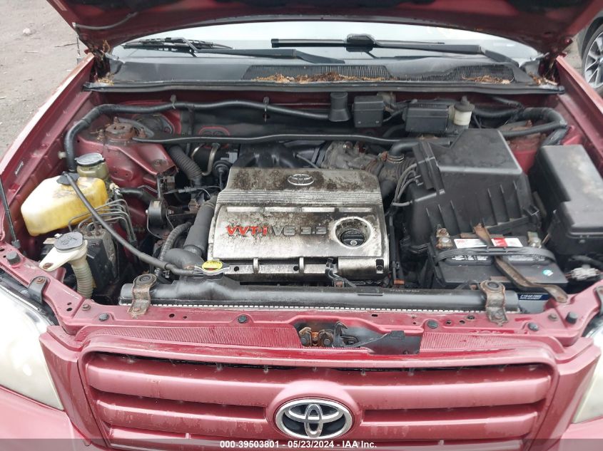 2005 Toyota Highlander V6 VIN: JTEEP21A550070536 Lot: 39503801