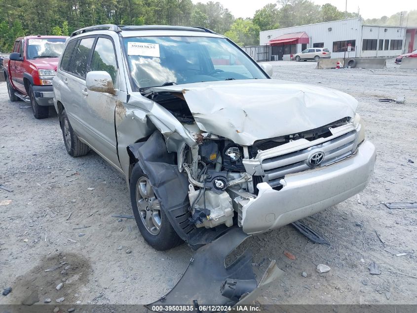 2004 Toyota Highlander V6 VIN: JTEGP21A840041006 Lot: 39503835
