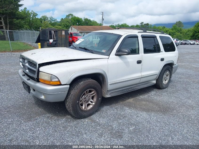 2002 Dodge Durango Slt Plus VIN: 1B4HS58N42F101677 Lot: 39503862