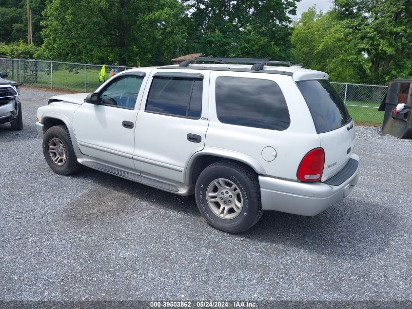 2002 Dodge Durango Slt Plus VIN: 1B4HS58N42F101677 Lot: 39503862