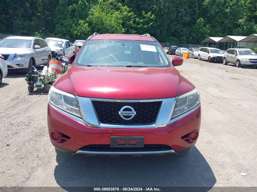 2014 Nissan Pathfinder Sv VIN: 5N1AR2MM9EC713550 Lot: 39503876