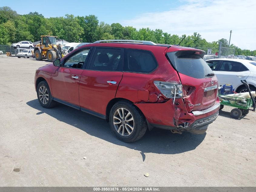 2014 Nissan Pathfinder Sv VIN: 5N1AR2MM9EC713550 Lot: 39503876