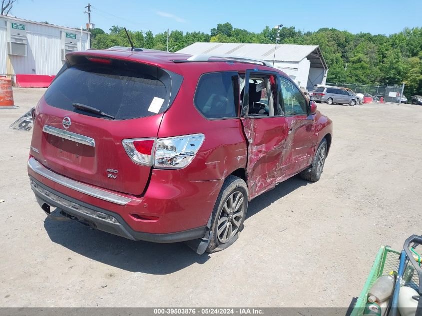 2014 Nissan Pathfinder Sv VIN: 5N1AR2MM9EC713550 Lot: 39503876