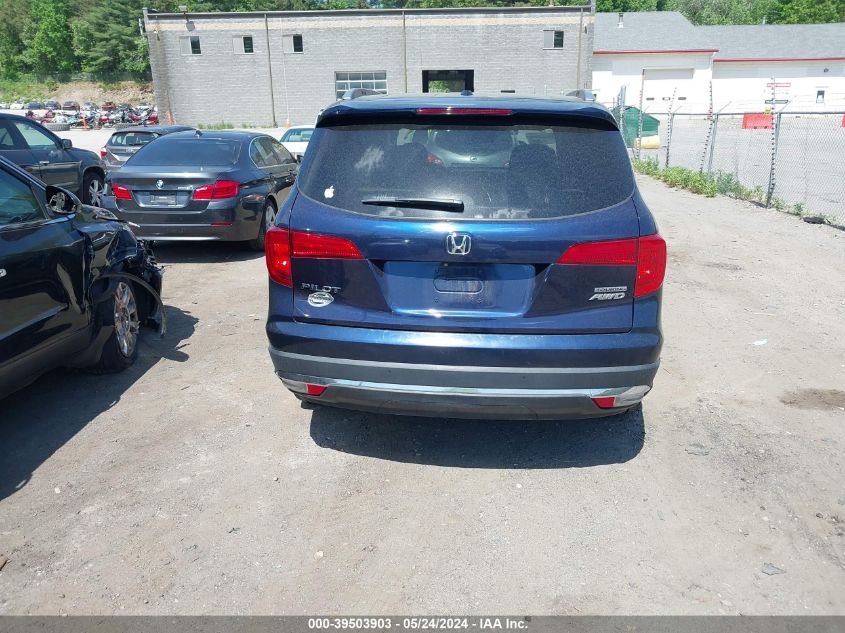 2016 Honda Pilot Touring VIN: 5FNYF6H9XGB046261 Lot: 39503903