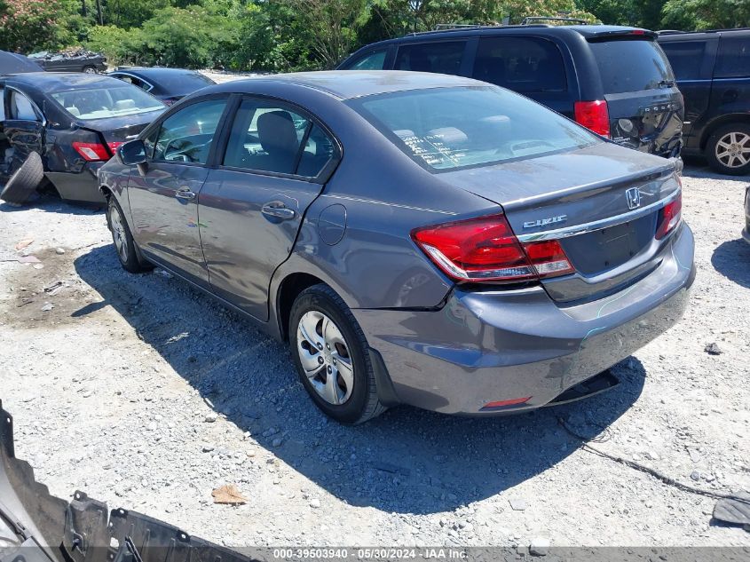 2015 Honda Civic Lx VIN: 19XFB2F50FE026519 Lot: 39503940