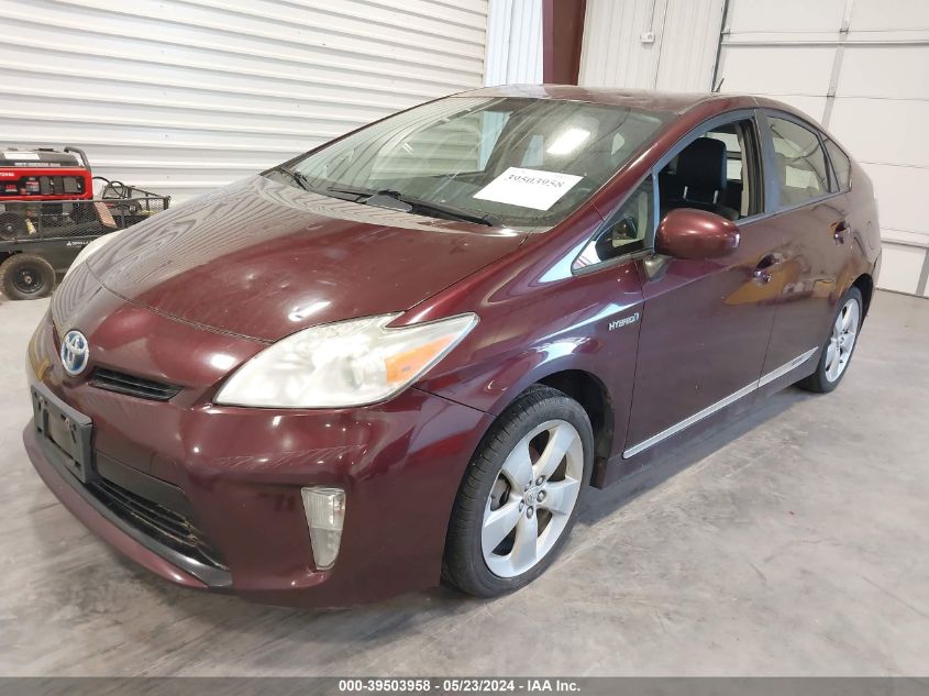 2013 Toyota Prius Three Se VIN: JTDKN3DU3D5605745 Lot: 39503958