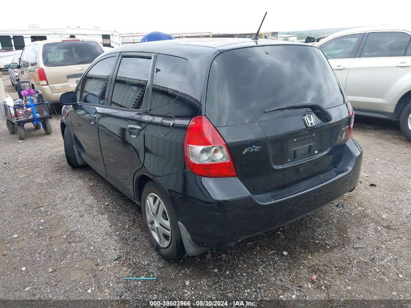 2007 Honda Fit VIN: JHMGD38497S029800 Lot: 39503966